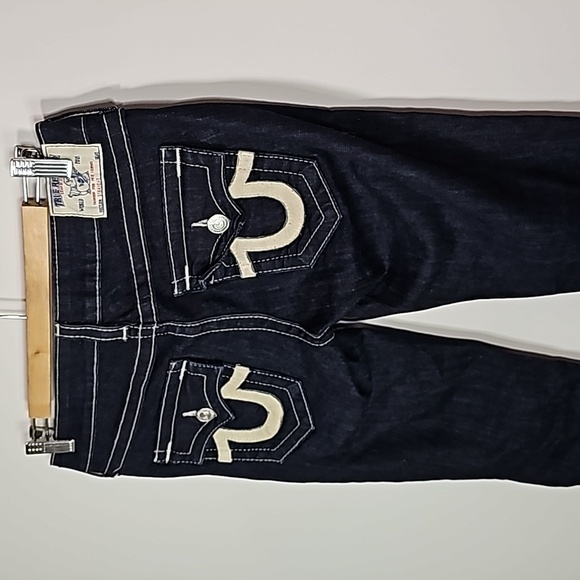 TRUE Religion 27x31 dark wash straight leg jeans - Picture 4 of 8